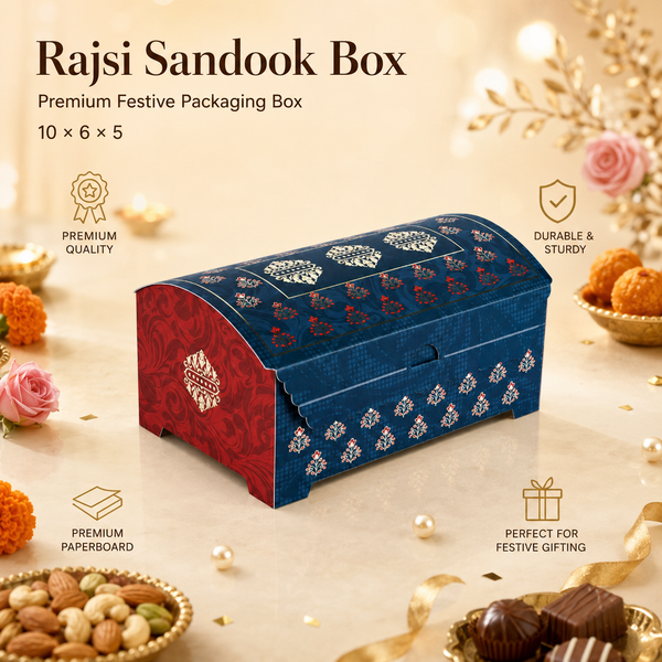 Rajsi Sandook Box | (10"x6"x5") | Festive Collection | Sanskriti Collection 3.0