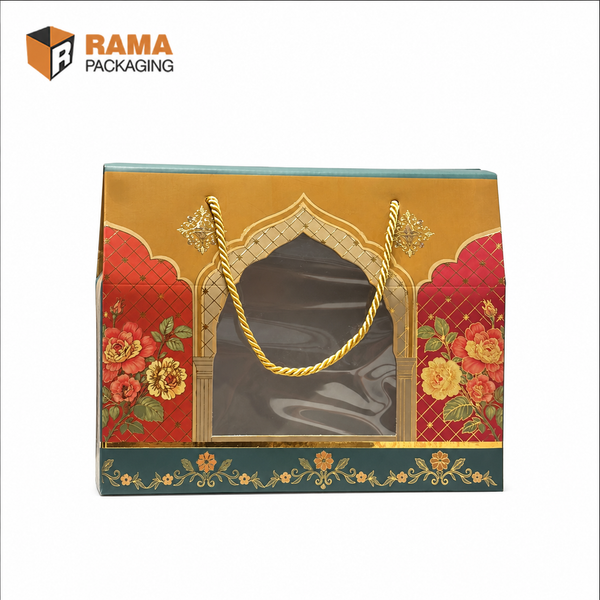 Emerald Brocade Box | Big | (10x5x4) | Festive Collection | Sanskriti Collection