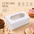 Cupcake Box – 6 Cupcake – White – 6 x 9.5 x 3.5 inch