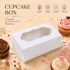 Cupcake Box – 6 Cupcake – White – 6 x 9.5 x 3.5 inch