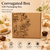 Corrugated Petal Craft Box – Sanskriti Collection – 7 x 5.5 x 2 inch