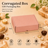 Corrugated Mailer Box – Peach Hamper Box – 10.5 x 7.5 x 2 inch