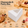 Cake Slice Box – Triangle – White – 5.5 x 4 x 2.5 inch