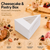 Cake Slice Box – Triangle – White – 5.5 x 4 x 2.5 inch