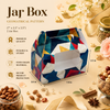 2 JAR BOX GEOMATRICAL PATTERN- ( 7" x 3.5" x3.5" )