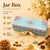2 JAR RIGID WITH RIBBION WITH JARTRADITIONAL LOTUS DESIGN - DIWALI GIFT HAMPERS - ( 12" x 4.5" x3.5 " )