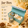 2 JAR RIGID WITH RIBBION WITH JARTRADITIONAL LOTUS DESIGN - DIWALI GIFT HAMPERS - ( 12" x 4.5" x3.5 " )