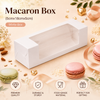 Macaron Box for 5 - White - (5cmx18cmx5cm)