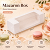 Macaron Box for 5 - White - (5cmx18cmx5cm)