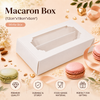 Macaron Box for 12 - White - (12"x19"x5")
