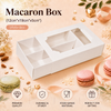 Macaron Box for 12 - White - (12"x19"x5")