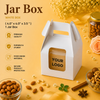 Jar Bag for 1 - White - Hamper Bag - (4.0" X 4.0" X 3.5")