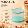 Tall Cake Box – Round – Mint – 12 x 12 x 14 inch