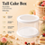 Tall Cake Box – Round – White – 12 x 12 x 10 inch