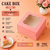 Cake Box - 2Kg - 12"x12"x6" - Pink Box