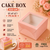 Cake Box -500g - 8"x8"x5" - Peach