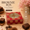 Brownie Box – 4 Cavity – Crimson Indulgence – 4 x 4 x 1 inch – Sanskriti Festive Collection