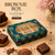 Brownie Box – 6 Cavity – Emerald Indulgence – 4 x 5.5 x 1 inch – Sanskriti Festive Collection