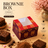 Brownie Box – 1 Piece – Crimson Bliss – 3 x 3 x 2 inch – Sanskriti Festive Collection