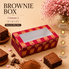 Brownie Box – 2 Piece – Crimson Bliss – 3 x 6 x 2 inch – Sanskriti Festive Collection