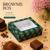 Brownie Box – 4 Piece – Emerald Delight – 6 x 6 x 1.5 inch – Sanskriti Festive Collection