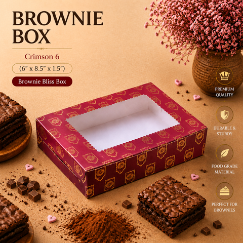 Crimson 6 Brownie Bliss Box | Festive Box | Sanskriti Collection