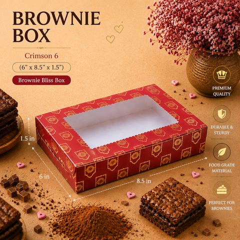 Crimson 6 Brownie Bliss Box | Festive Box | Sanskriti Collection