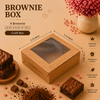 Brownie Box – 4 Piece – Brown Kraft – 5.75 x 5.75 x 1.75 inch