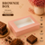 Brownie Box – 6 Piece – Peach – 8.5 x 6 x 1.75 inch