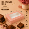 Brownie Box – 6 Piece – Peach – 8.5 x 6 x 1.75 inch