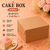 Cake Box - 500g - 8"x8"x5" - Craft Box