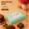 Brownie Box – 6 Piece – Mint – 8.5 x 6 x 1.75 inch