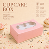 Cupcake Box – 6 Cupcake – Peach – 6 x 9.5 x 3.5 inch