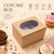 Cupcake Box – 2 Cupcake – Brown Kraft – 6 x 4.5 x 3.5 inch