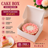Cake Box - 500g - 8"x8"x5" - Plain White