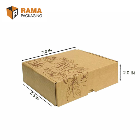 Corrugated Petal Craft Box (7.0" X 5.5" X 2.0") | Sanskriti Collection