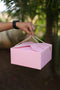 SOLID PEACH PASTEL COLOR GIFT BOX | ( 6" x 6" x 4")