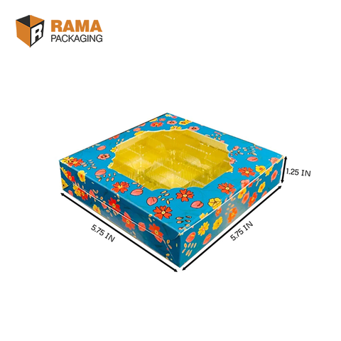 9 Cavity Floral Box with Scodix (5.75" x 5.75" x 1.25")