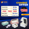 1 Brownie Box ( 100 Pcs) | 2 Brownie Box ( 100 Pcs) | 200 Paper Spoon Free | Fbb 300 gsm