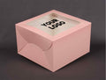 Cake Box 1 Kg (10"x10"x5") Peach - Window