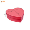 Heart Hamper Box  | Red | ( 7.5"x 6.75"x 2.5")