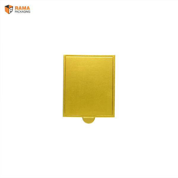 Golden Rectangle Pastry Base | ( 9 Cm)| paper pastry base