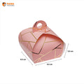 Dom Box | Hamper Box  (8.0cmX 8.0cmX 5.0cm)Peach