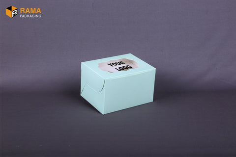 2 Cupcake Box Mint (6"X4.5"X3.5")