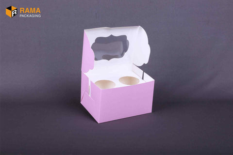 2 Cupcake Box Pink