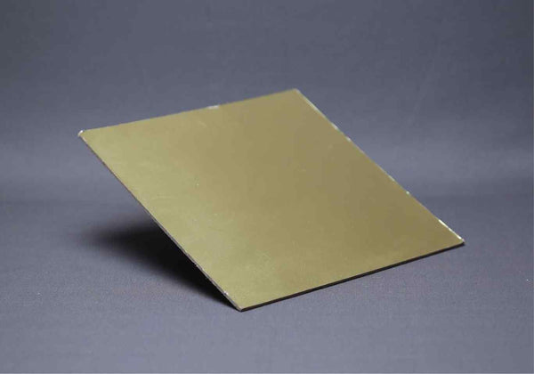 Square Golden Cake Plate