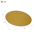 Golden Round Cake Plate (Cake Base Board) (12.0"X12.0")