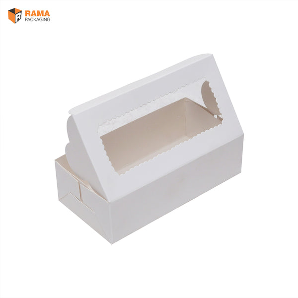 2 Brownie Box White (6" X 3" X 1.75")