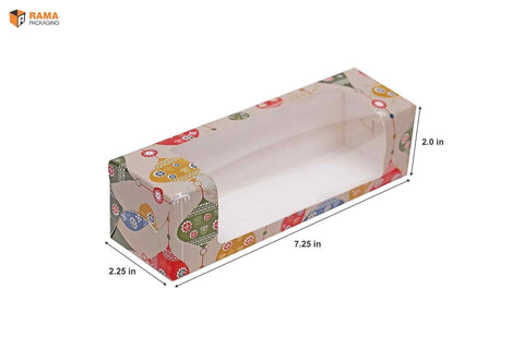 Buy 5 Macaron Box White Printed