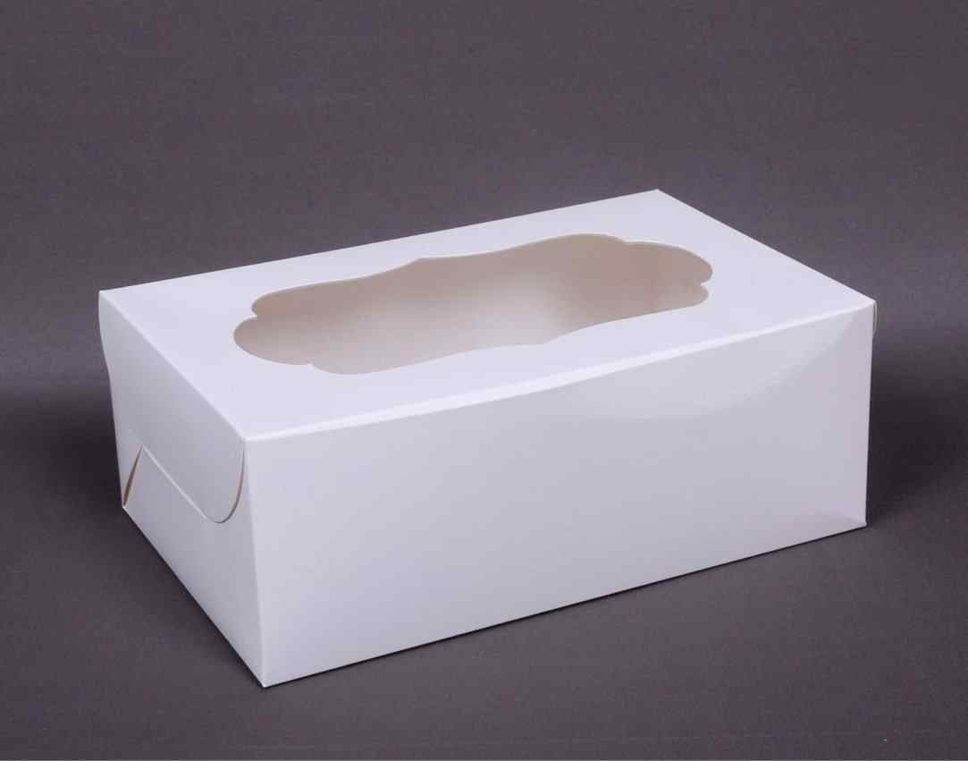 HIGH CAKE BOX FOR 2KG – 10X10X6 INCH – 350 GSM WHITE - Chic a Choc